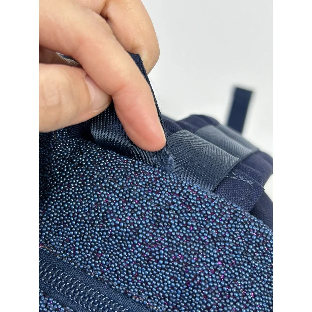 State Beaded Blue Sparkle Mini Kane Backpack Minor Flaws READ*
